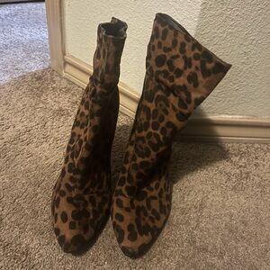 Leopard Print Women's Boots